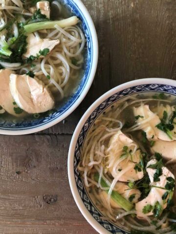 Low carb chicken pho