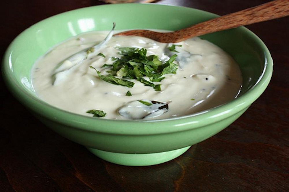 seared ginger raita