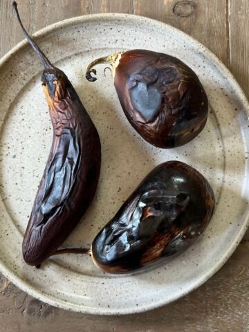 charred eggplant