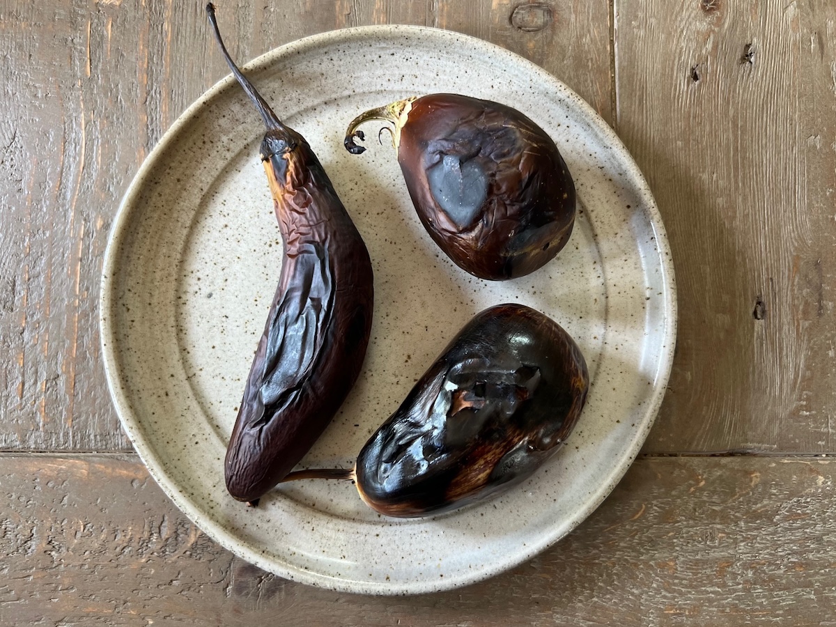 charred eggplant