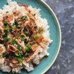 sticky rice and roast chicken